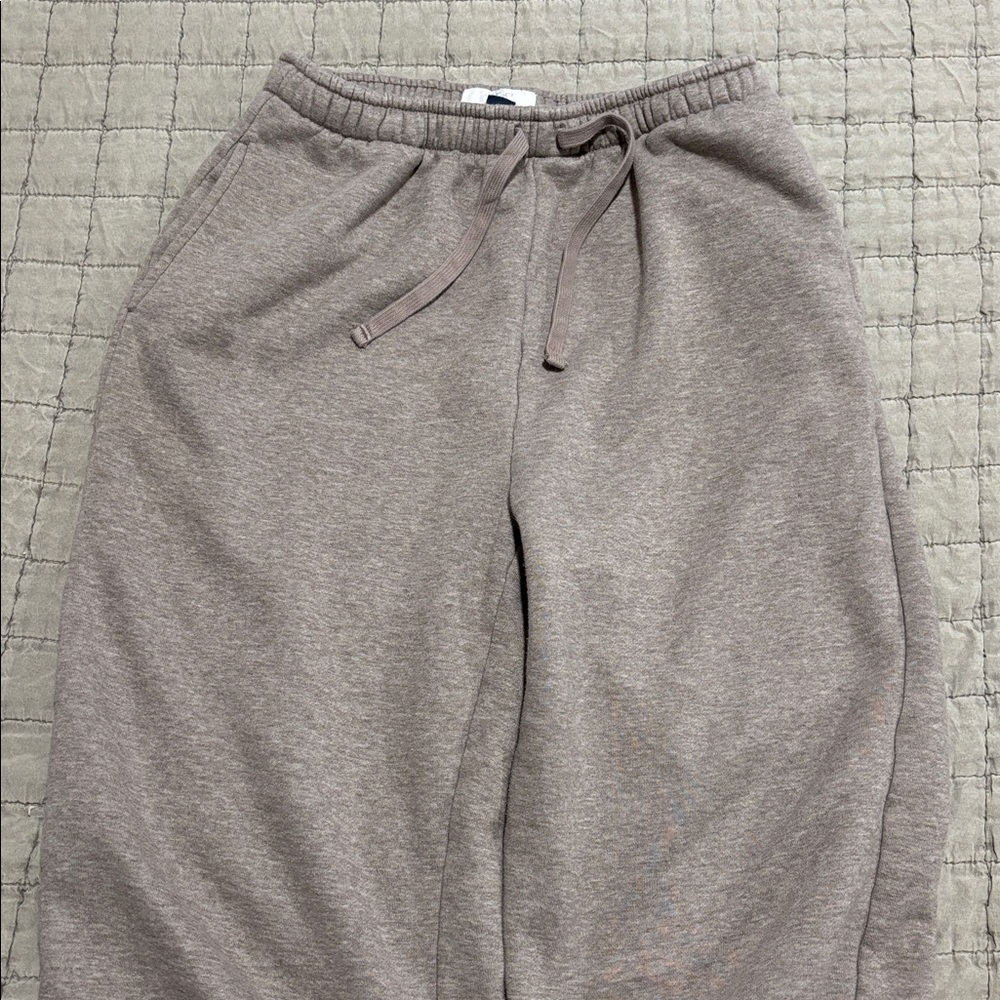 AE Everyday Luxe Hoodie Sweat Shirt & Pants Jogger Set in Light Brown Size XS - Picture 11 of 13